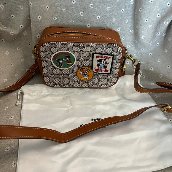 Coach x Disney In Signature Textile Jacquard With Mickey Patches